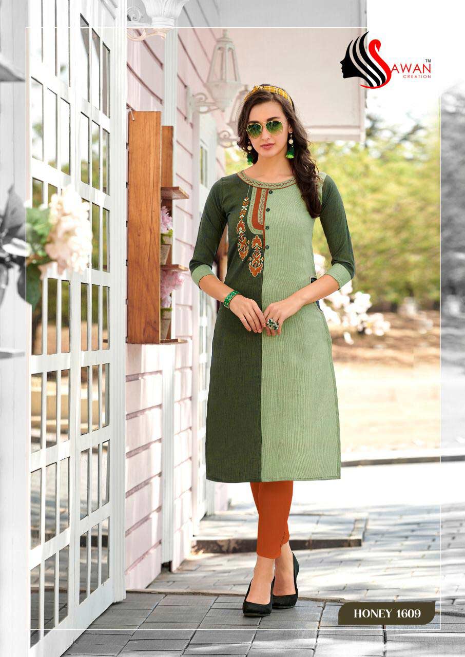 Honey Vol-16 Rayon Stripe Kurti Set Honey Vol-16 Rayon Stripe Kurti Set